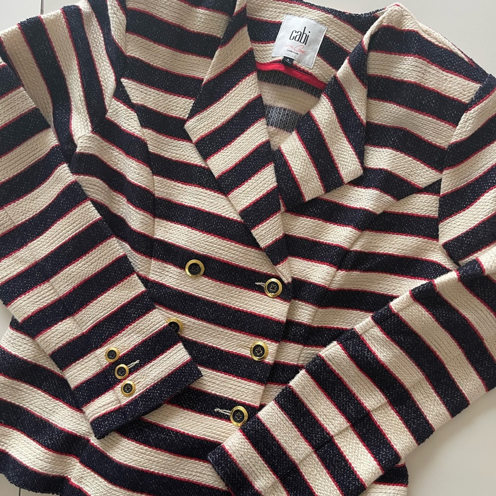 CAbi Striped Cruise Jacket - Love Carol Collection - Picture 12 of 15